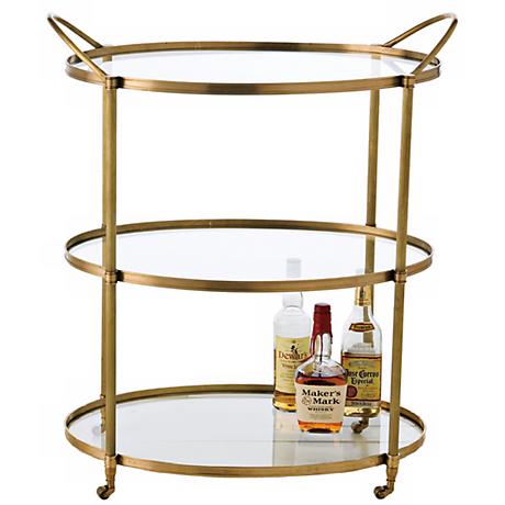 BC00086 SERVING FOOD TRAY BAR CART