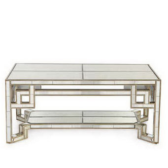 CT00019 modern stainless steel glass coffee table