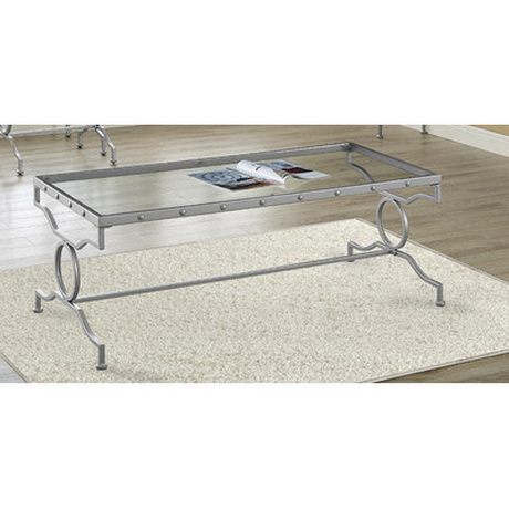 CT00022 modern stainless steel glass coffee table