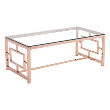 CT00025 modern stainless steel glass coffee table