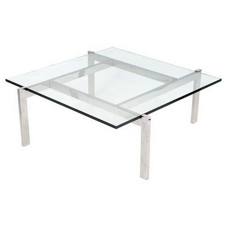 CT00093 design new stainless steel frame glass top diamond coff