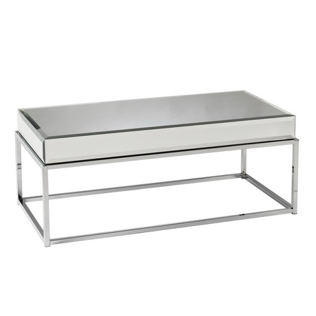 CT00206 Alibaba long silver stainless steel mirror glass table