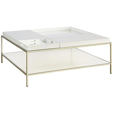 CT00239 tempered glass modern stainless steel coffee table