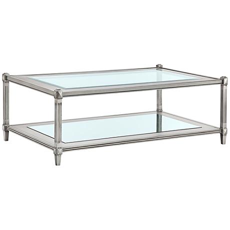 CT00242 tempered glass modern stainless steel coffee table