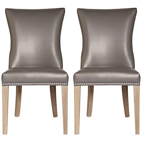 DC00012 Solid walnut wood polyester fabric dining chairs