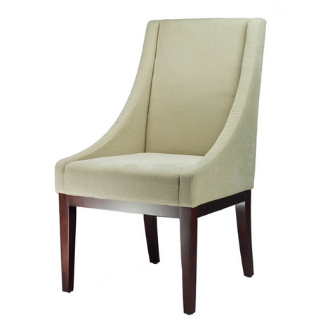 DC00042 High quality wood and polyester fabric dining chairs