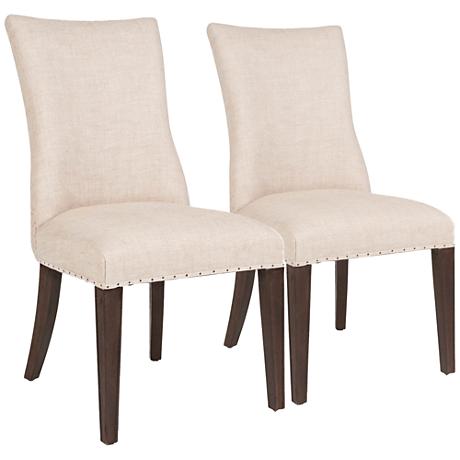 DC00044 High quality wood and polyester fabric dining chairs