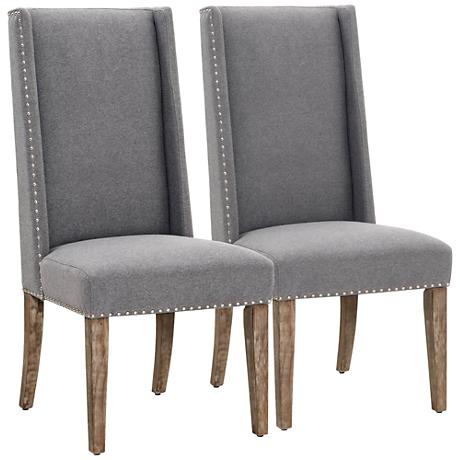 DC00045 High quality wood and polyester fabric dining chairs