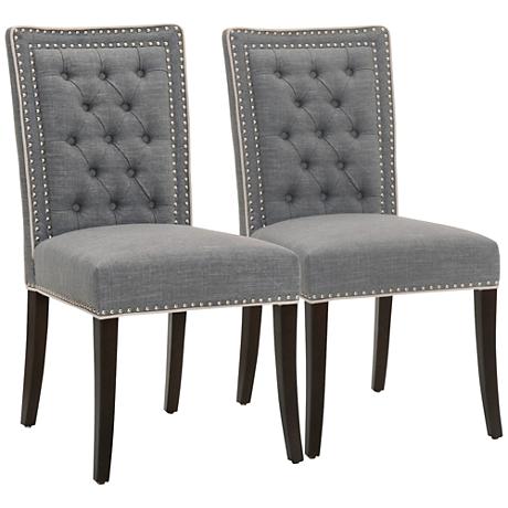 DC00048 High quality wood and polyester fabric dining chairs