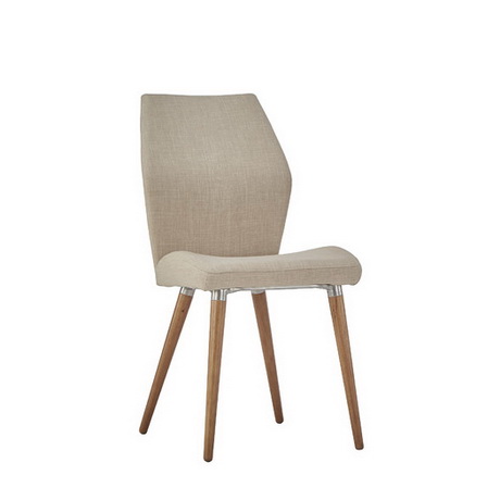 DC00056 High quality wood and polyester fabric dining chairs