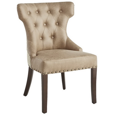 DC00075 High quality wood and polyester fabric dining chairs