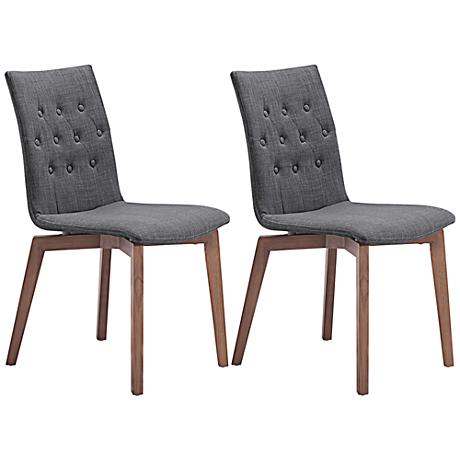 DC00086 High quality wood and polyester fabric dining chairs