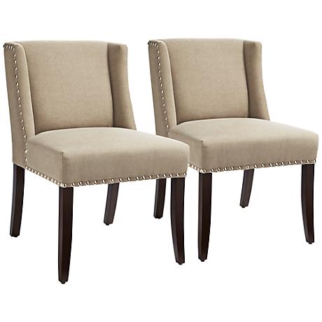 DC00117 High quality wood and polyester fabric dining chairs