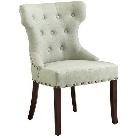 DC00129 High quality wood and polyester fabric dining chairs