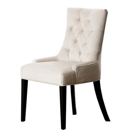 DC00130 High quality wood and polyester fabric dining chairs