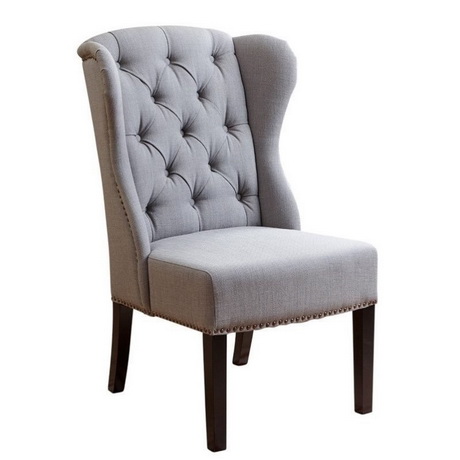 DC00133 High quality wood and polyester fabric dining chairs