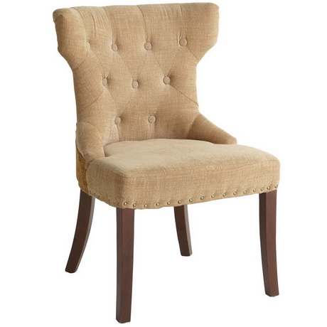 DC00135 High quality wood and polyester fabric dining chairs