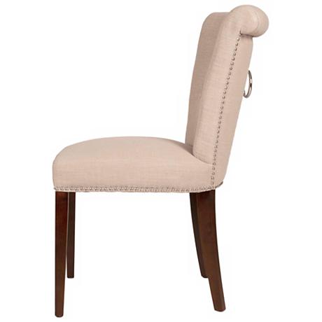 DC00153 High quality wood and polyester fabric dining chairs