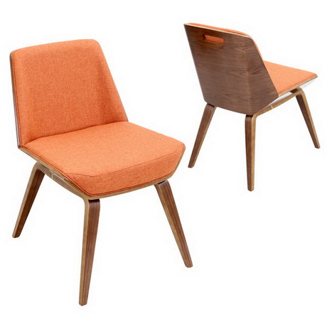 DC00167 High quality wood and polyester fabric dining chairs