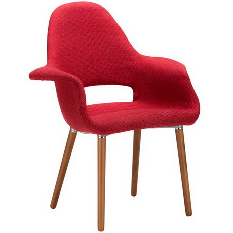 DC00171 High quality wood and polyester fabric dining chairs