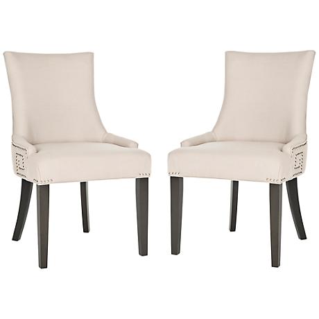 DC00189 High quality wood and polyester fabric dining chairs