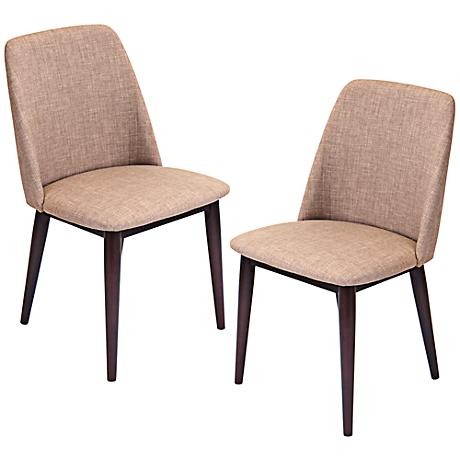 DC00217 High quality wood and polyester fabric dining chairs