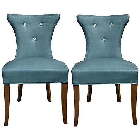 DC00222 High quality wood and polyester fabric dining chairs