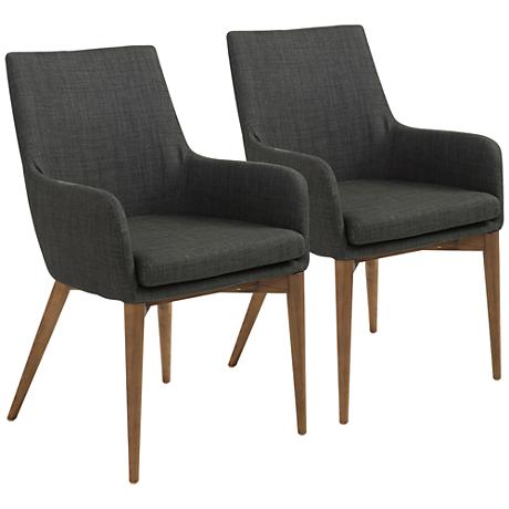 DC00237 High quality wood and polyester fabric dining chairs