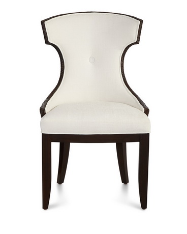 DC00242 High quality wood and polyester fabric dining chairs