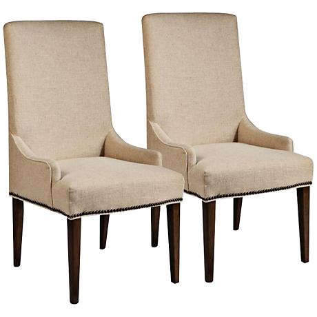 DC00249 High quality wood and polyester fabric dining chairs