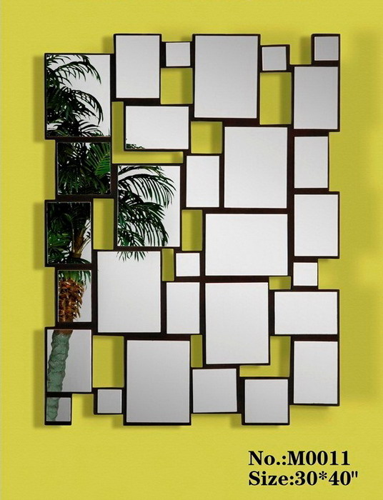 80004 Modern wall mirrors with full glass for hotel decorations