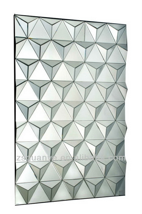 80014 Modern wall mirrors with full glass for hotel decorations