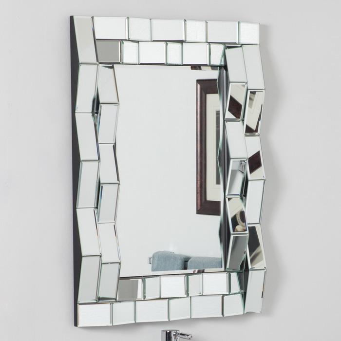 80016 Modern wall mirrors with full glass for hotel decorations