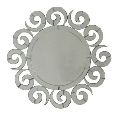 8195 Modern wall mirrors with full glass for hotel decorations