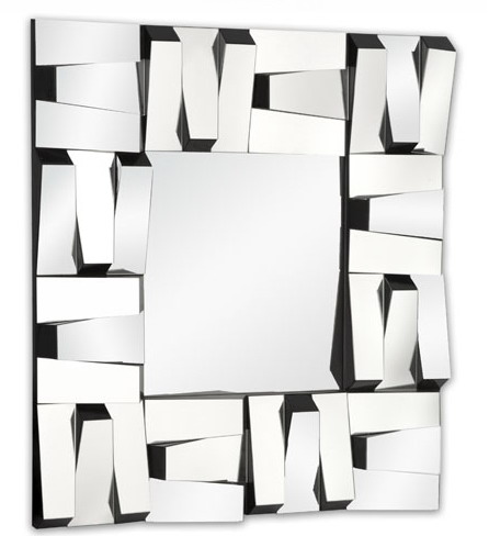 8198 Modern wall mirrors with full glass for hotel decorations