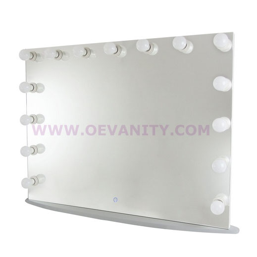 640003 Diamond XL Mirror Finish Hollywood Makeup Mirror Dimmable