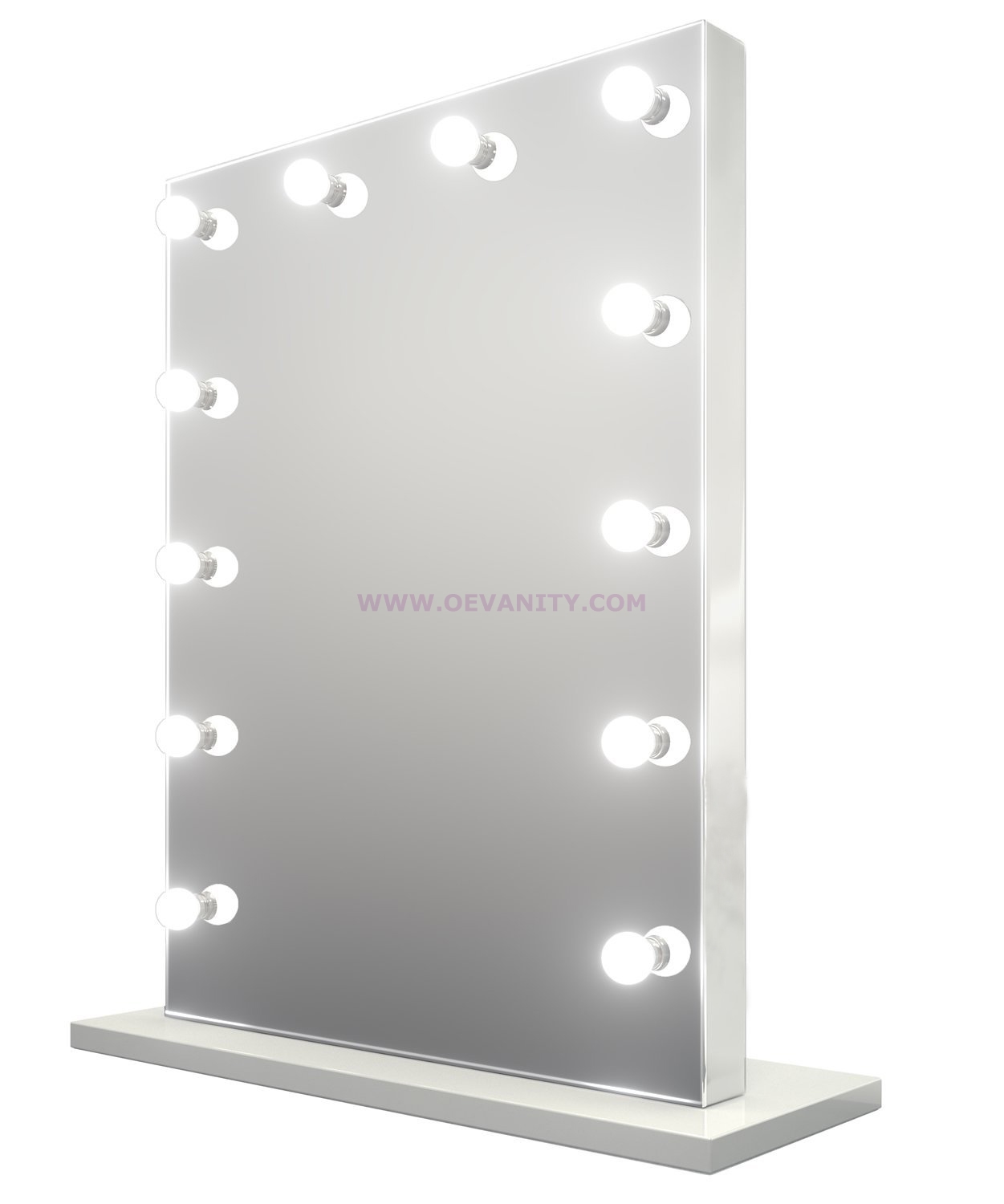 640132 XL Mirror Finish Hollywood Makeup Mirror Dimmable with 1