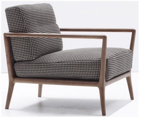 HFL00017 Hotel wooden lounge chair