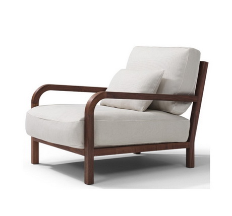 HFL00144 Hotel wooden lounge chair