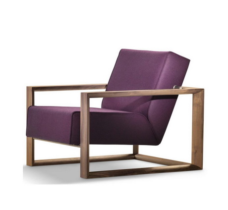 HFL00155 Hotel wooden lounge chair