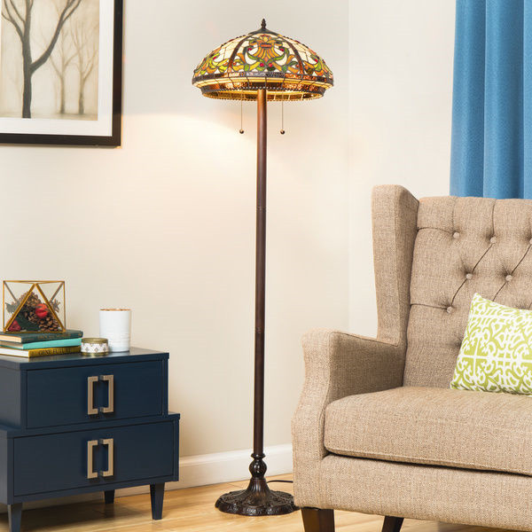 6610306 wooden tripod floor lamp