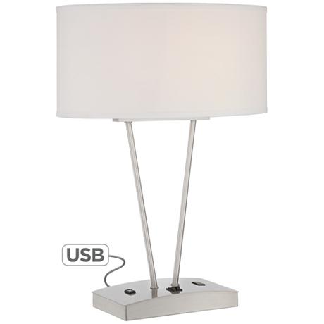 6620531 table lamp for guest rooms with USB charger