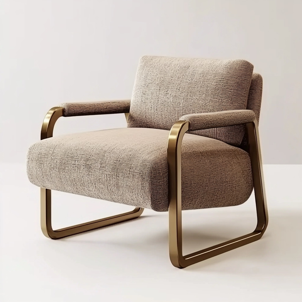MTC0151 Matoezzi ITALIA lounge chair with solid walnut woood