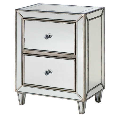 610006 Modern mirrored drawer cabinets chest