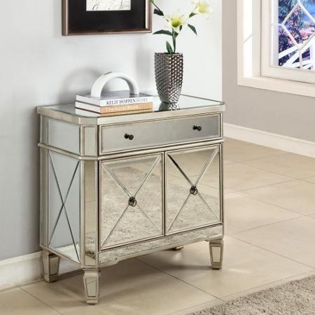 610015 Modern mirrored drawer cabinets chest