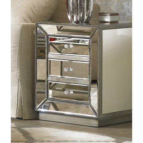 610065 glass chest furniture of drawers