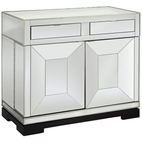 610066 glass chest furniture of drawers