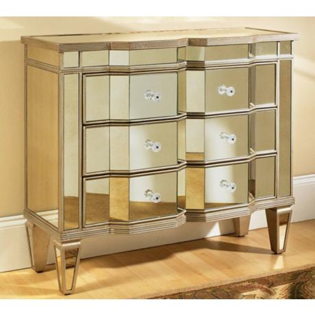 610072 glass chest furniture of drawers