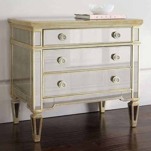 610080 glass chest drawers