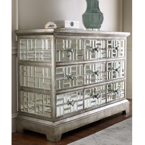 610082 glass chest drawers